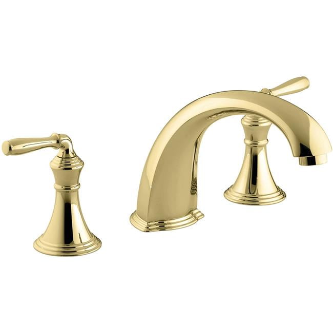 Kohler K-T398-4 Devonshire Non-Diverter Deck Mounted Roman Tub Filler Trim - Brass