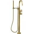 thumbnail image 1 of Kohler K-T77984-4 Components Floor Mounted Tub Filler - Vibrant Brushed Moderne Brass, 1 of 2