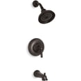 thumbnail image 1 of Kohler K-Ts10581-4 Bancroft Single Handle Ritetemp Tub And Shower Trim - Bronze, 1 of 3