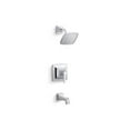 thumbnail image 1 of Kohler TS27403-4G-CP 1.75 GPM Riff Rite-Temp Bath & Shower Faucet Trim Set - Polished Chrome, 1 of 1