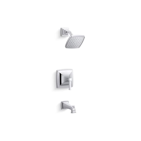 Kohler TS27403-4G-CP 1.75 GPM Riff Rite-Temp Bath & Shower Faucet Trim Set - Polished Chrome
