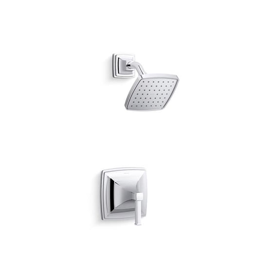 Kohler TS27404-4-CP 2.5 GPM Riff Rite-Temp Shower Faucet Trim Set with Showerhead - Polished Chrome