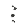 thumbnail image 1 of Kohler  1.75 GPM Tone Rite-Temp Pressure-Balancing Bath & Shower Faucet Trim Set - Matte Black, 1 of 1