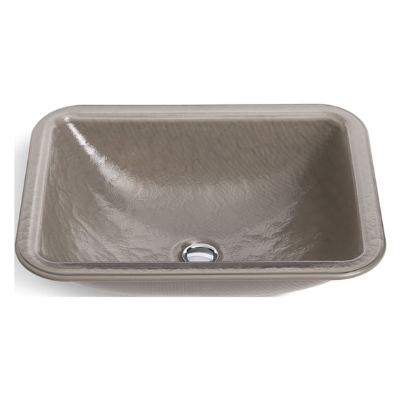Kohler K28823 Yepsen 19-15/16" Rectangular Glass Undermount Bathroom Sink - Opaque Doe