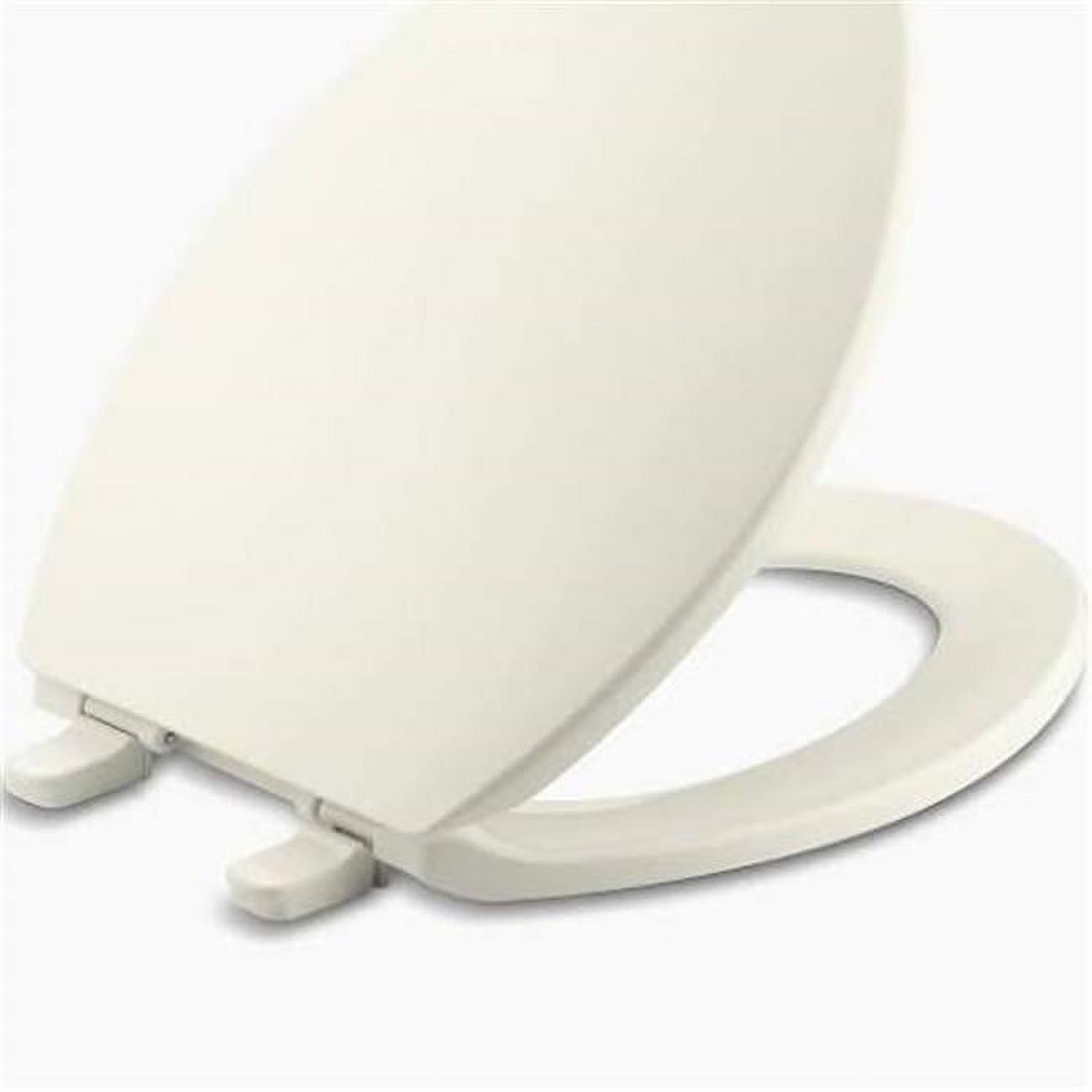 Kohler K477496 Brevia Elongated Toilet Seat with Q2 Technology, Biscuit