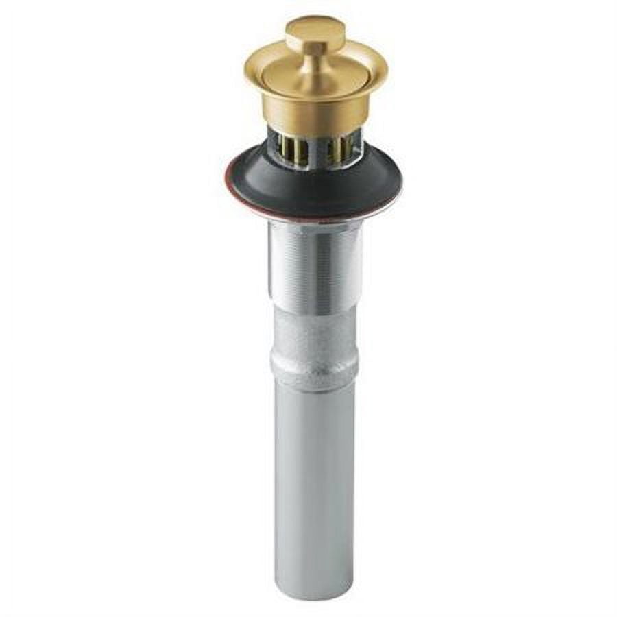 Kohler K-7127-CP Non-Overflow Bath Sink Drain With Non-Removable Metal Stopper In Chrome