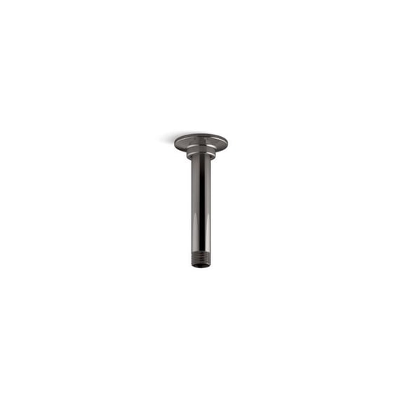 Kohler 7394-TT 6 in. Ceiling Mount Single Function Rain Head Arm & Flange - Vibrant Titanium