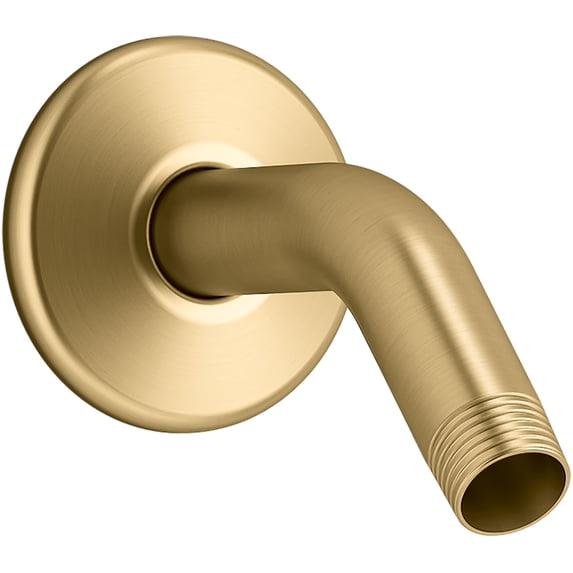 Kohler 7395-2MB 5.375 in. Shower Arm & Flange - Vibrant Brushed Moderne Brass