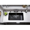 thumbnail image 1 of KOHLER K-8206-CM1 Cairn 33-1/2" Undermount Single-Bowl Kitchen Sink, Neoroc Composite Kitchen Sink with Sink Rack, Matte Black, 1 of 2