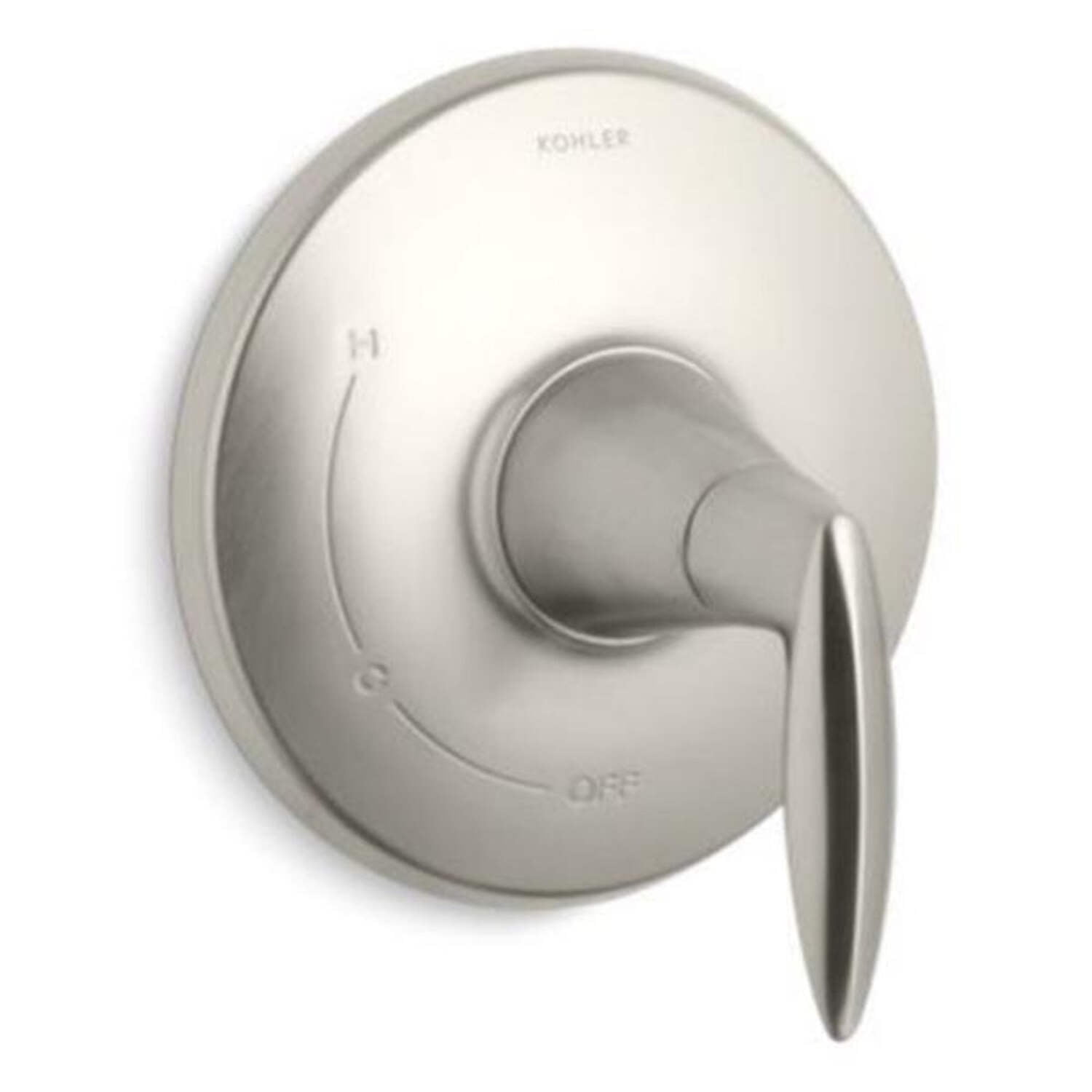 Vibrant Brushed Nickel Wall-Mounted Lever Shower Valve Trim