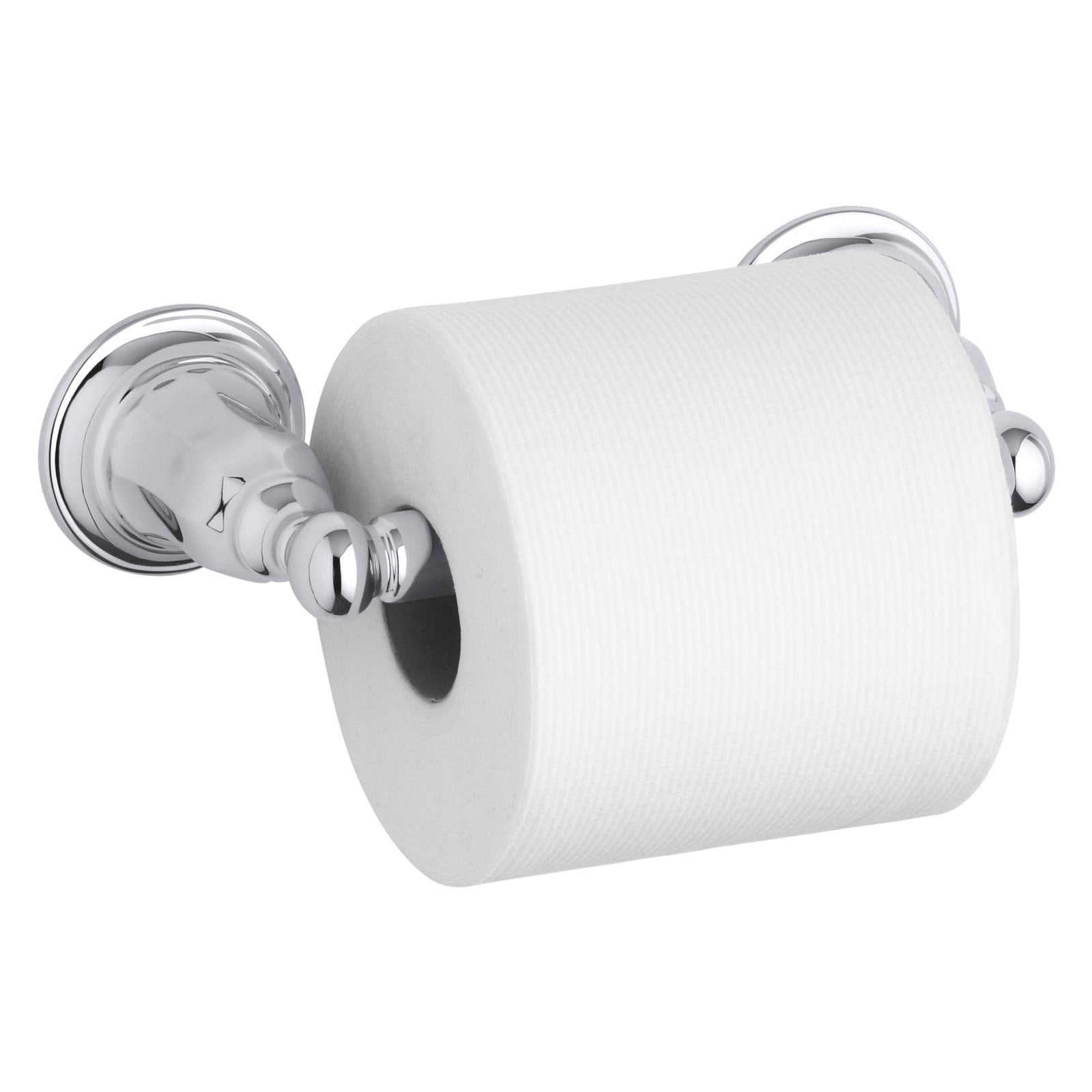 Polished Chrome Double Post Toilet Paper Holder