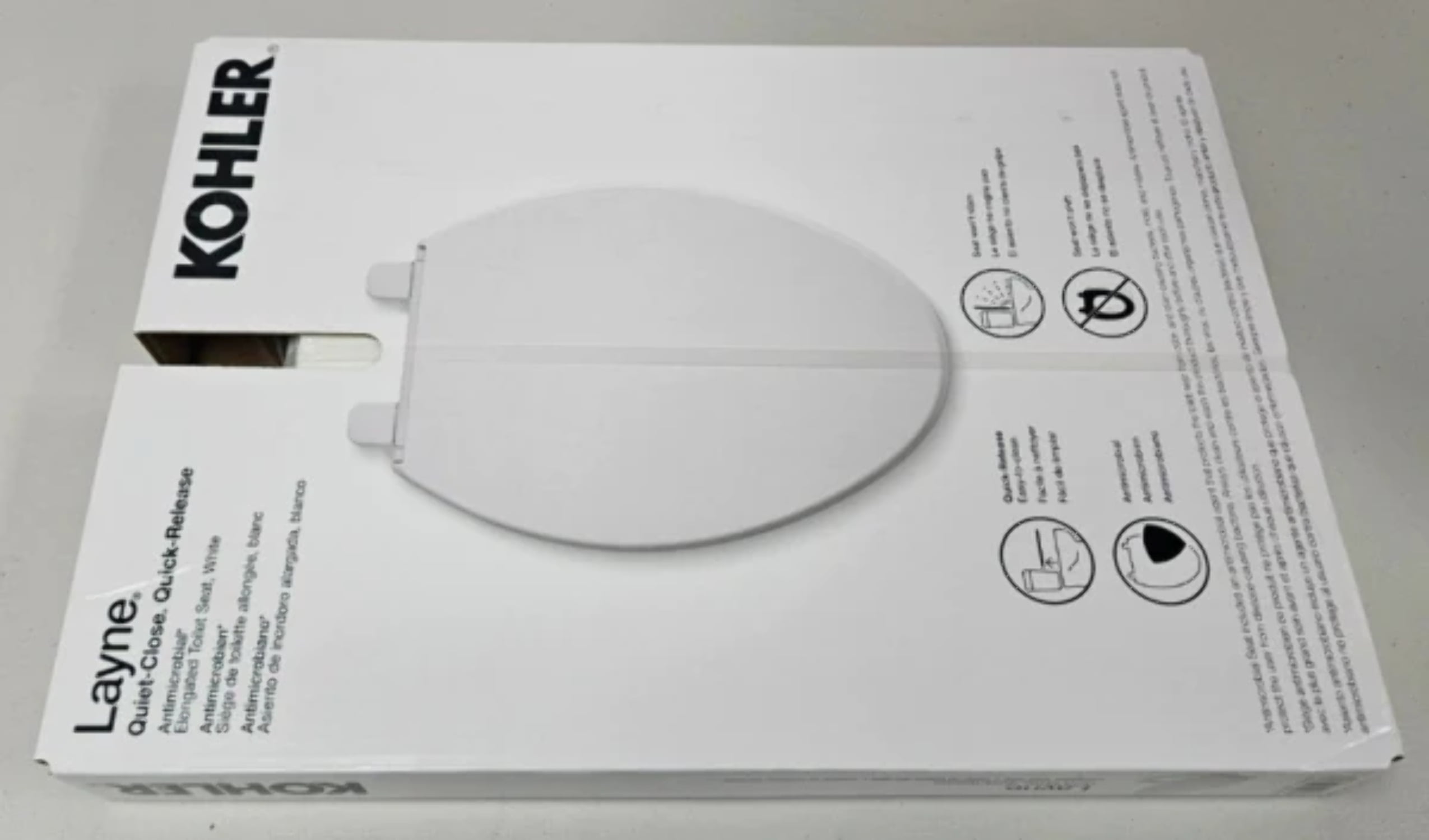 Kohler elongated toilet seat deals