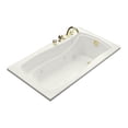 thumbnail image 1 of Kohler Mariposa 5.5''Whirlpool Bath Tub in White with Flange, Right Hand Drain and Heater, 1 of 2