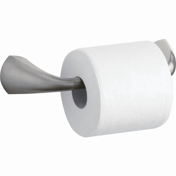 Kohler Mistos Toilet Paper Holder Wall Mount Contemporary Style - Brushed Nickel - 1 Piece — Concealed-Screw Wall-Mount, Coordinated Bath Collection