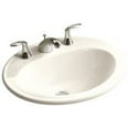 thumbnail image 1 of Kohler Pennington Drop-In Bathroom Sink With 8 In. Widespread Faucet Holes, White, 1 of 5