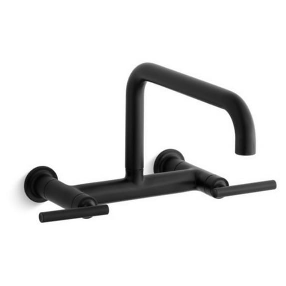 Kohler Purist K7549 Double Handle Wall Mount Kitchen Sink Faucet