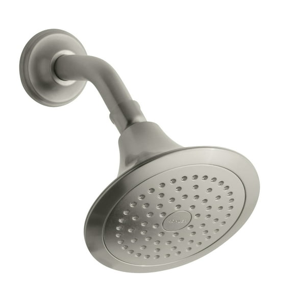 Kohler R10282-E-BN 5-1/2" X 4-11/16" Brushed Nickel Forte Single Function Fixed Showerhead