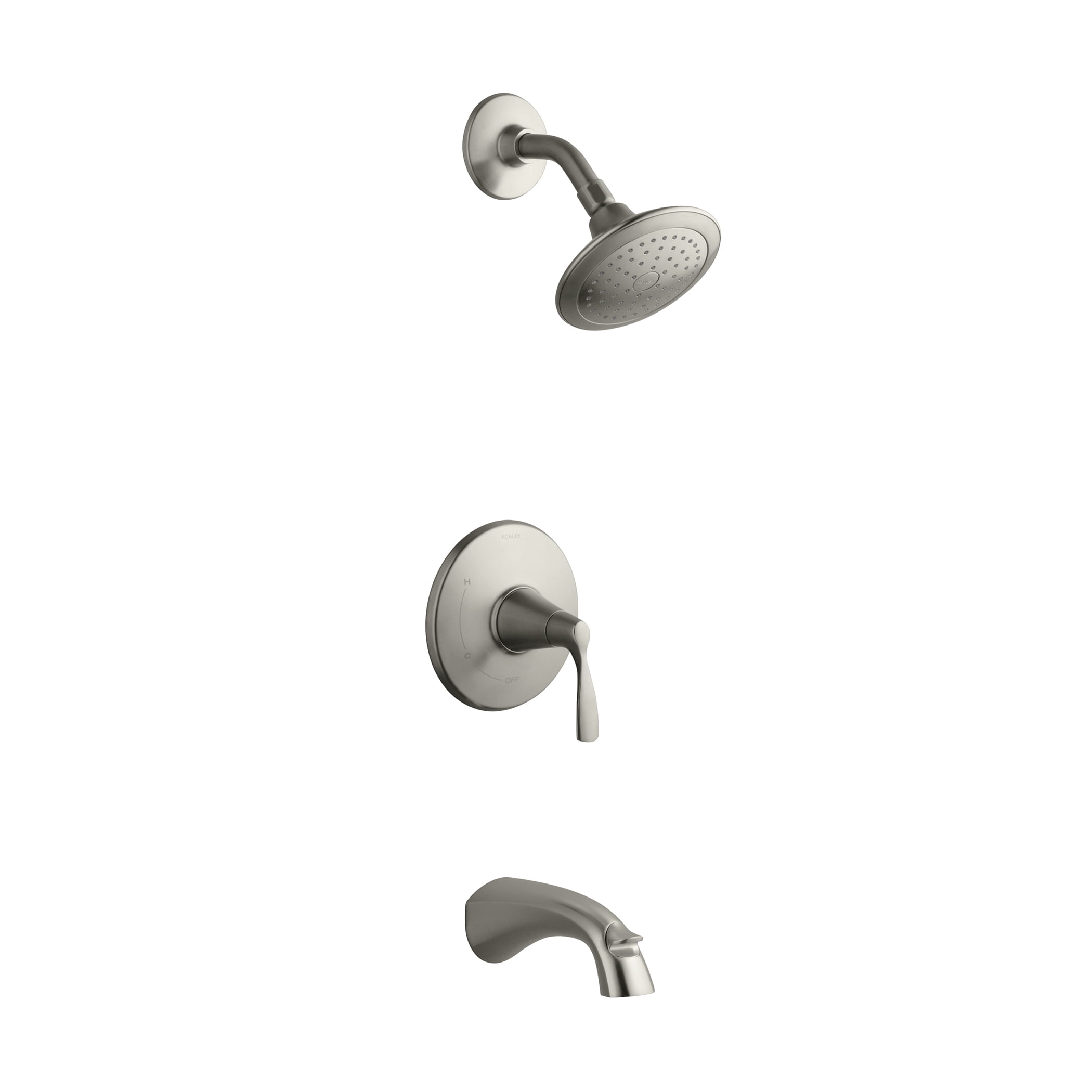 Kohler R37028-4E-BN Brushed Nickel Mistos® Tub & Shower Faucet Set ...