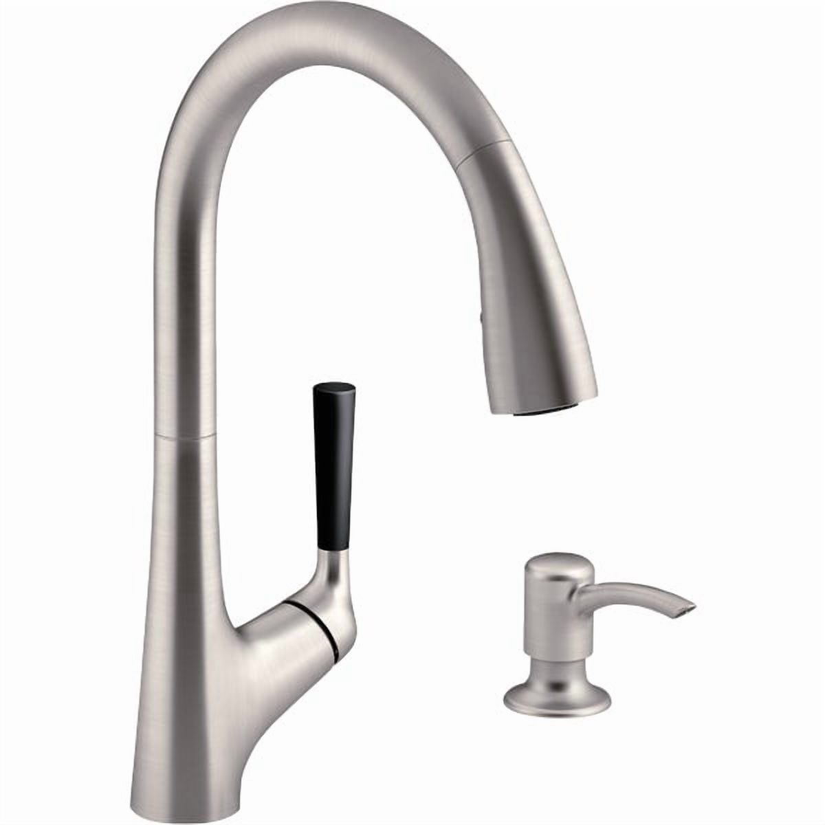Kohler R562-SD-VS Vibrant Stainless Steel Malleco Pull-Down Kitchen Faucet Kit