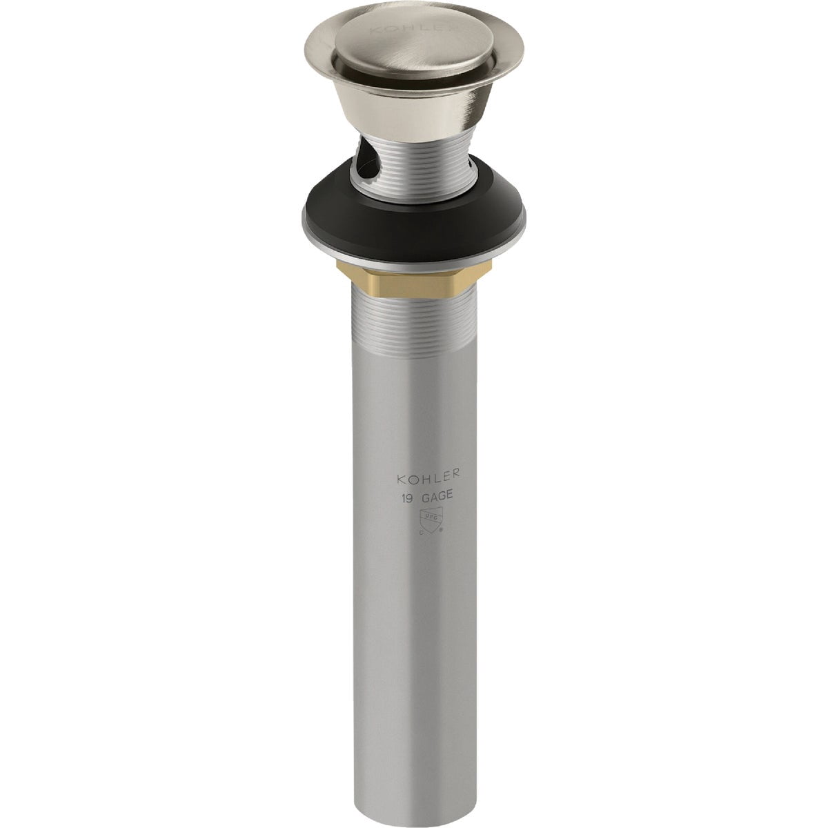 Kohler RH1464524-CP Clicker Drain with Overflow in Polished Chrome