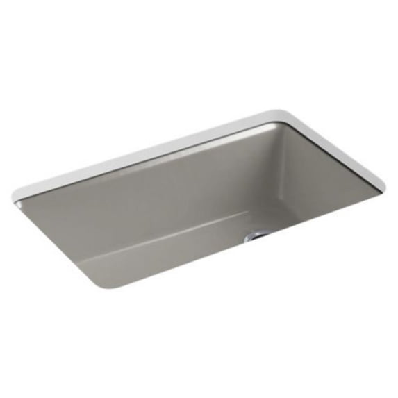 Kohler Riverby Single Basin Undermount Kitchen Sink with Accessories