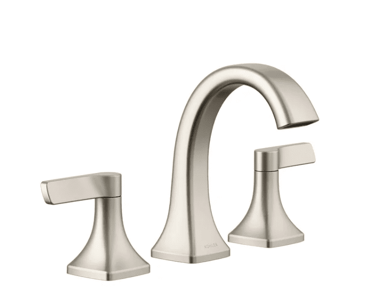 Kohler Riverly Widespread Bathroom Sink Faucet Brushed Nickel