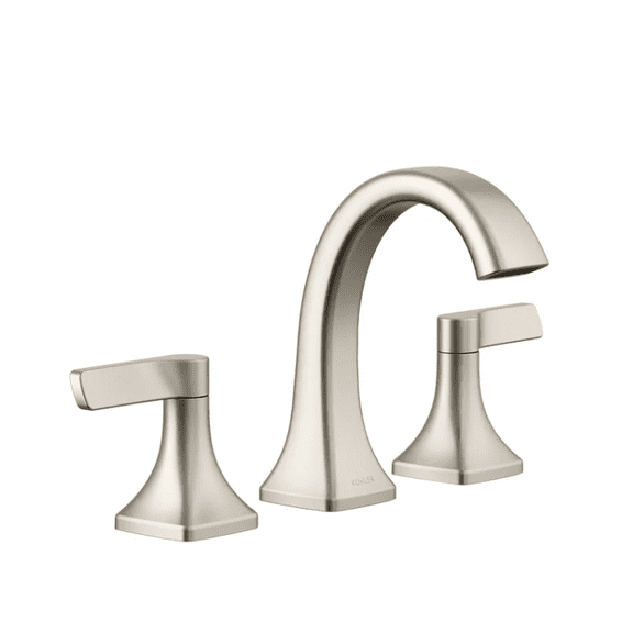 Kohler Riverly Widespread Bathroom Sink Faucet Brushed Nickel