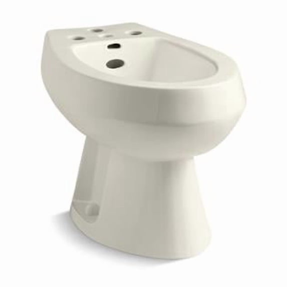 Kohler 4854-96 Vertical Spray Bidet with 4 Faucet Holes - Biscuit