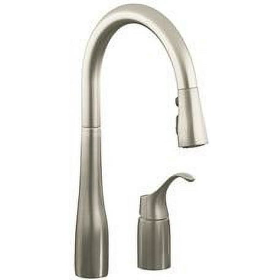 Kohler Simplice Pull-Down Kitchen Sink Faucet With 9 In. Spout Reach, Vibrant Stainless Steel