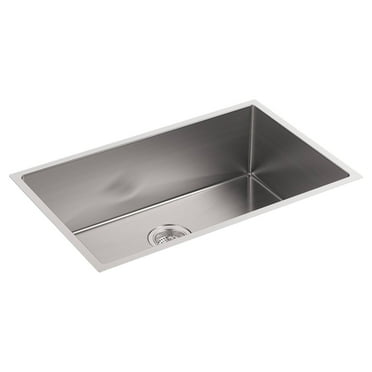 Kohler Strive K5409-NA Undermount Single Basin Kitchen Sink with Sink Rack