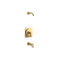 thumbnail image 1 of Kohler TLS35915-4-2MB Castia by Studio MCGEE Rite-Temp Bath & Shower Trim Kit & without Showerhead - Vibrant Brushed Moderne Brass, 1 of 1