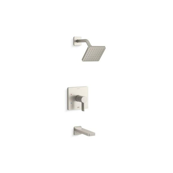 Kohler TS23502-4-BN Rite-Temp Bath & Shower Trim Kit, 2.5 GPM - Vibrant Brushed Nickel