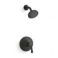 thumbnail image 1 of Kohler TS27392-4G-BL 1-Handle 1.75 GPM Simplice Rite-Temp Shower Trim Kit - Matte Black, 1 of 2