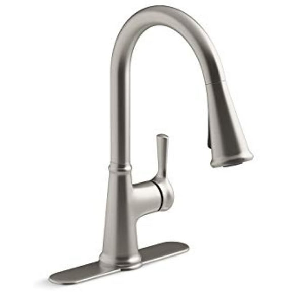 Tyne Single-Handle Pull-Down Sprayer Kitchen Faucet in Vibrant Stainless