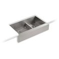 thumbnail image 1 of Kohler Vault K3945-NA Smart Divide Double Bowl with Apron Undermount Kitchen Sink, 1 of 7
