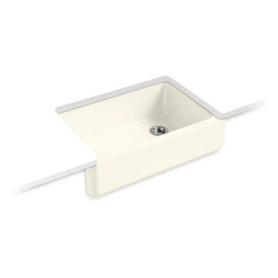 Kohler Whitehaven K5827 Self Trimming Undermount Tall Apron Single Basin Farmhouse Sink