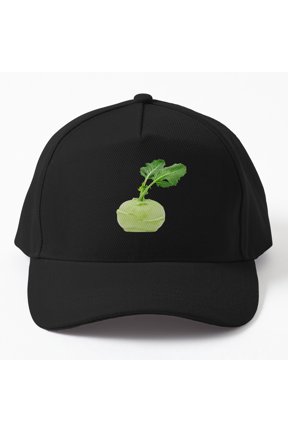 Kohlrabi Baseball Cap, Garden Vegetable Produce Graphic Design, Classic Everyday Hat