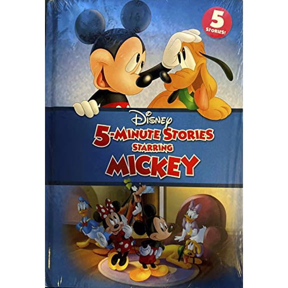 Pre-Owned Kohls Care Disney 5 Minutes Stories Starring Mickey 5 Stories by Walt Disney Company (Hardcover), Textbooks, English