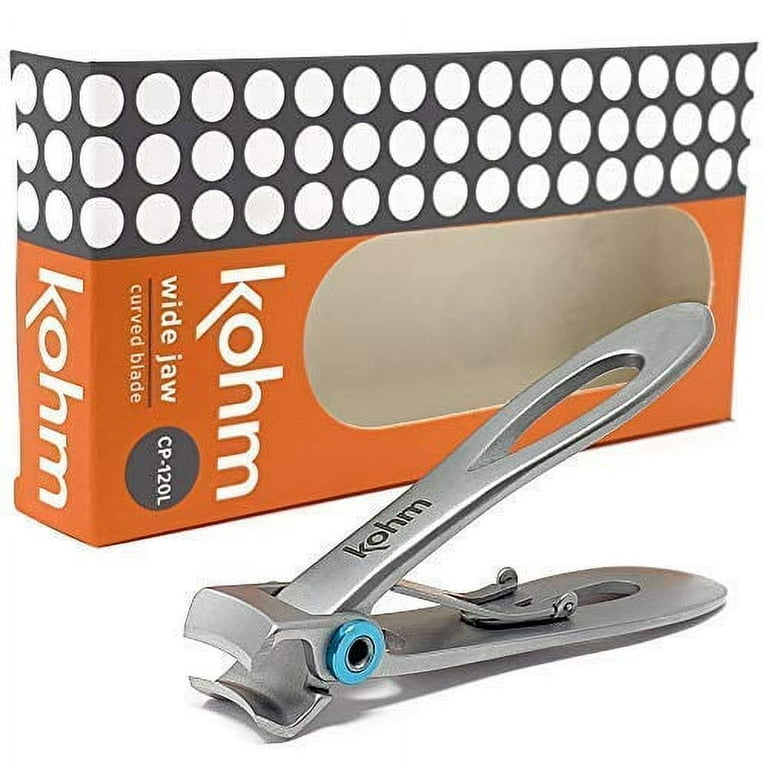 Toenail Clippers with Very Wide 4mm Jaw, Professional Strong Trimmers,  Large Opening, Heavy Duty and Sturdy Cutters for Adults, Seniors. Great for