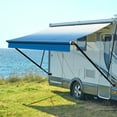 thumbnail image 1 of Kohree 16' RV Awning Fabric Replacement,19oz Heavy Duty Premium Grade Vinyl Fabric with Pull Strap for Camper, Trailer, Motorhome,Blue Fade (Fabric 15'2"), 1 of 13