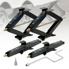 Kohree 24" 9500lbs RV Trailer Stabilizer Leveling Scissor Jacks with Crank Handle and Drill Bit,Set 4