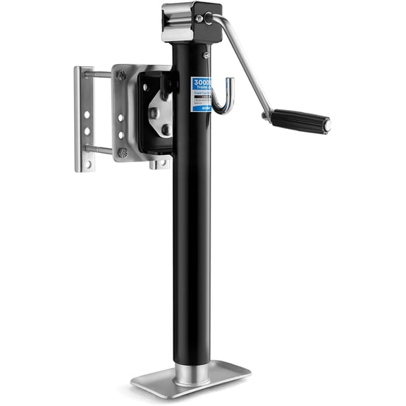 Kohree 3000 lbs Trailer Jack, Heavy Duty Bolt-on Low-Profile Small Swivel Trailer Tongue Jack with Ergonomic Handle for RV, Boat, Utility, Camping Trailer, 15" Vertical Travel