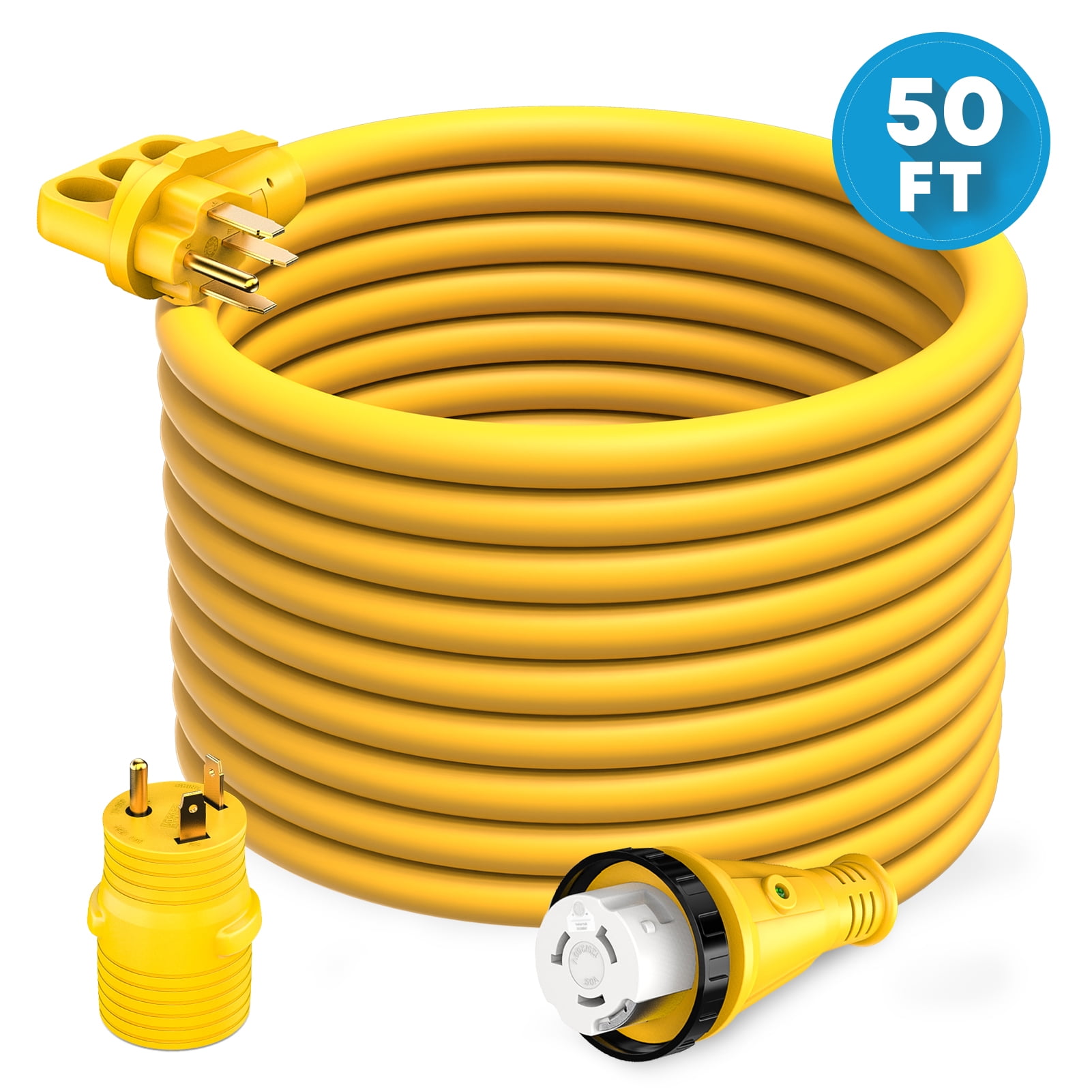 Kohree 50 Amp RV Extension Cord 50FT Heavy Duty Generator Cord, 50 Amp ...