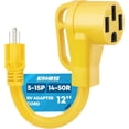 thumbnail image 1 of Kohree 50 amp to 110V Adapter RV Plug, 15 Amp Male to 50 Amp Female RV Power Adapter Cord 12", NEMA 5-15P to 14-50R RV Dogbone Electrical Adapter, 1 of 7