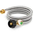 thumbnail image 1 of Kohree 6FT Propane Hose Adapter with Gauge,1lb to 20lb Propane Tanks with Pol,CSA-certified for RV Camping Stove,Buddy Heater ,Coleman Stove, Grill, 1 of 8