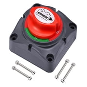 Kohree Battery Disconnect Switch, 12V-48V Battery Power Cut Master Switch for Car, RV ,Boat (on/off)