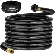 Kohree Camper & RV Black Water Hose - No-Kink Design With Storage Bag for Black Water, Gray Water, RV Tank Cleaning, 25FT 5/8" Diameter