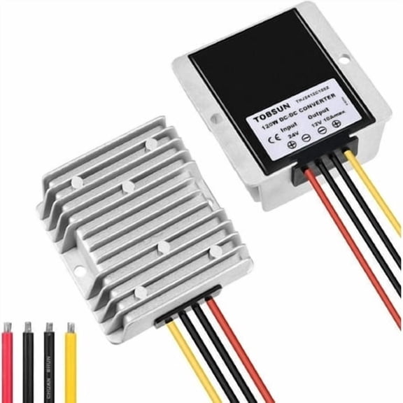 Kohree DC 36V/48V to 12V Step Down Reducer 20A 120W Converter Regulator for Golf Cart RV Camper, 1 Pack