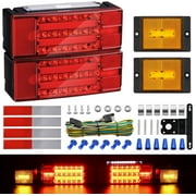 Kohree LED Trailer Lights Kit, LED Brake Turn Tail Lights ,DOT Certified for RV Car Marine under 80 inch