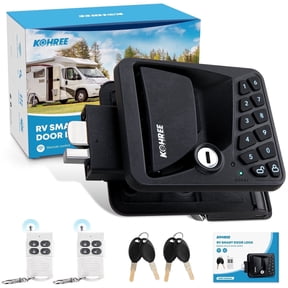 Kohree RV Door Lock Keyless Entry, RV Door Locks Replacement with Keypad and Remote for Trailer Camper RV Travel Trailer Door Latch